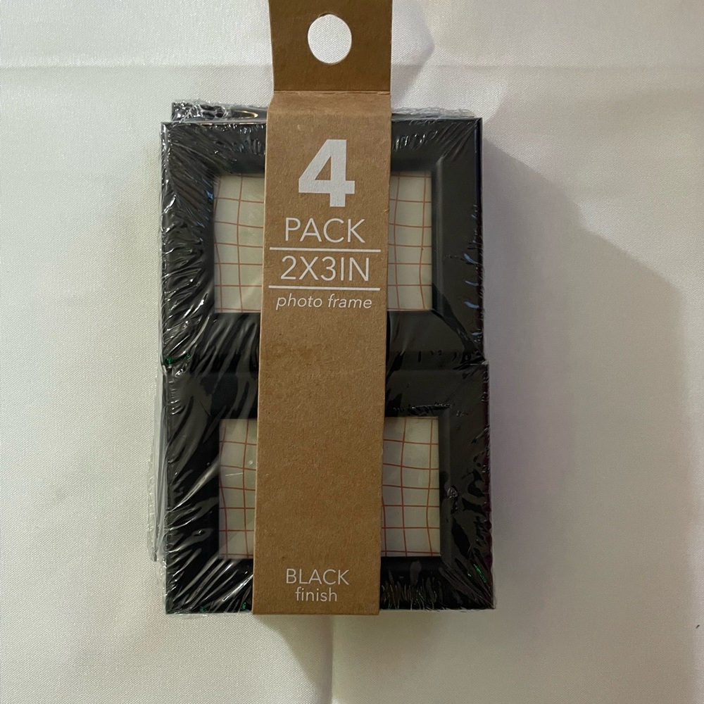 Black Mini Picture Frames 4 pc set